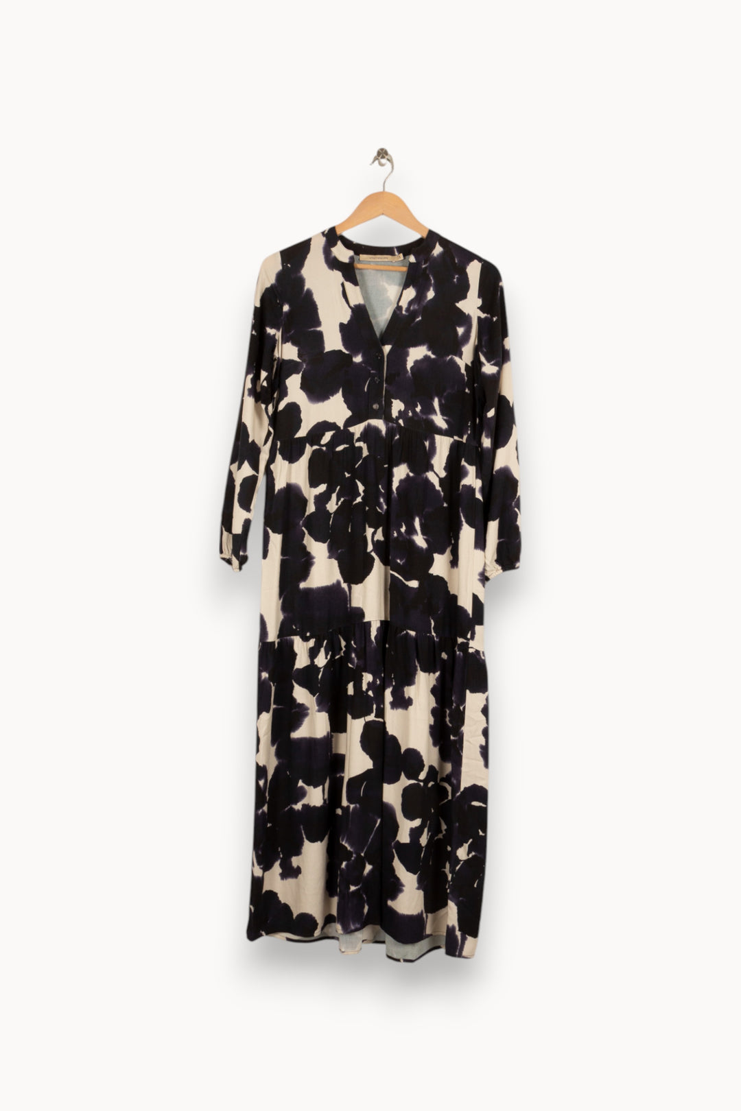Robe longue bleue à motifs - Taille XS/34 de la marque La Fée Maraboutée | PARAD47995 - Vendu par Paradigme - Image 1