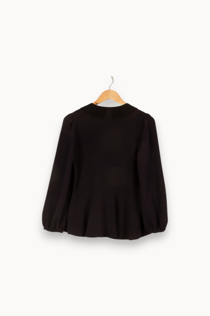 Blouse bleu foncé - Taille M/38 de la marque Claudie Pierlot | PARAD47997 - Vendu par Paradigme - Image 3