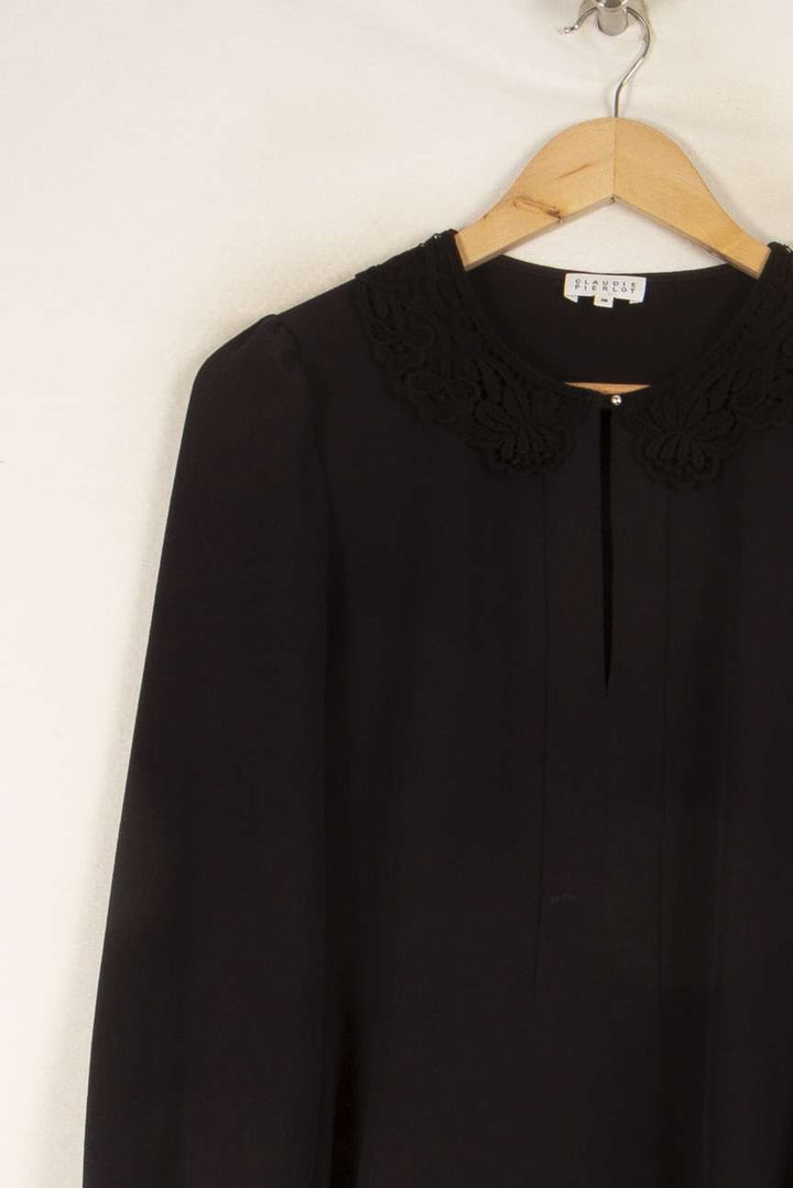 Blouse bleu foncé - Taille M/38 de la marque Claudie Pierlot | PARAD47997 - Vendu par Paradigme - Image 2
