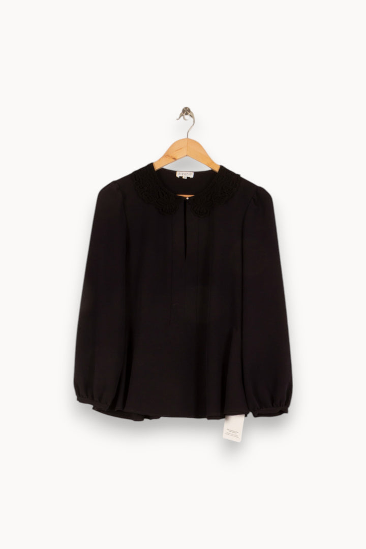 Blouse bleu foncé - Taille M/38 de la marque Claudie Pierlot | PARAD47997 - Vendu par Paradigme - Image 1