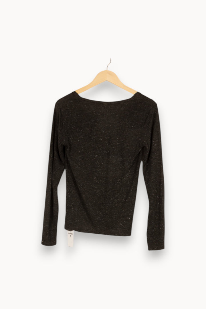 T-shirt manches longues gris foncé - Taille XS/34 de la marque IKKS | PARAD48001 - Vendu par Paradigme - Image 3