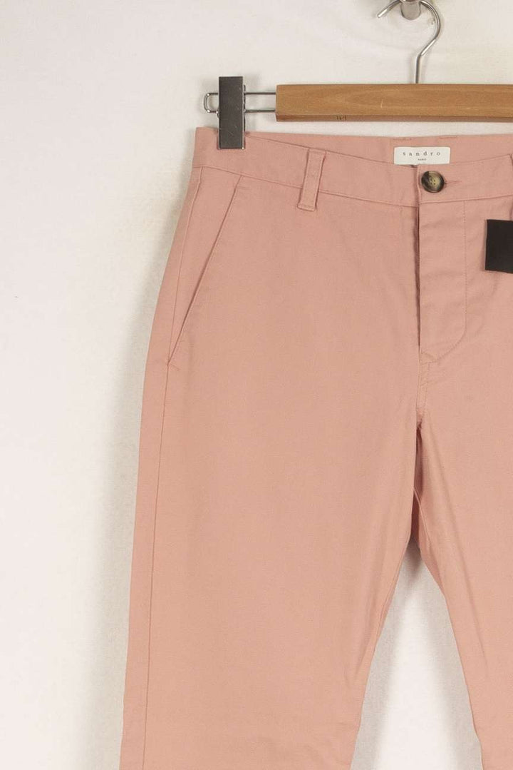 Pantalon rose - Taille S/36 de la marque Sandro | PARAD48003 - Vendu par Paradigme - Image 2