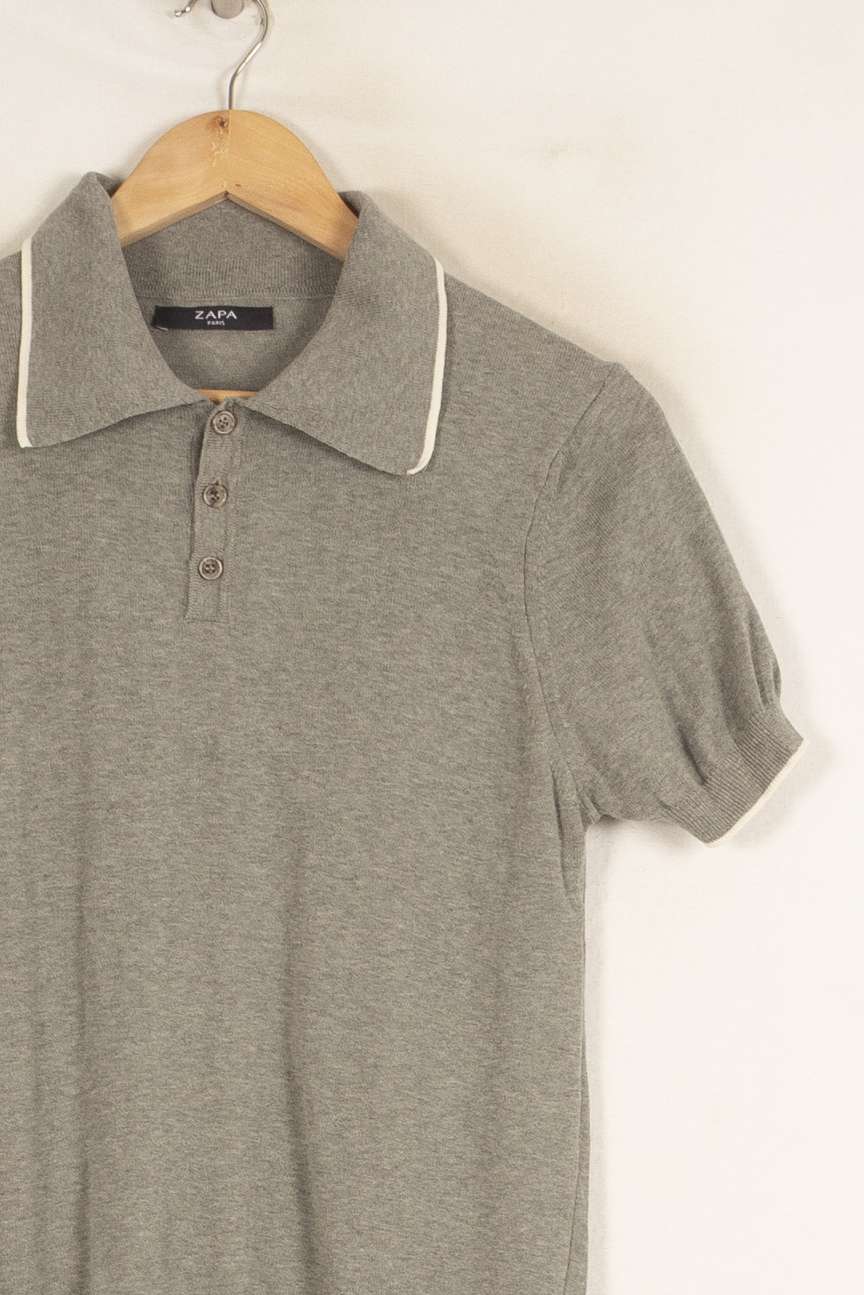 Polo gris - Taille S/36 de la marque ZAPA | PARAD48017 - Vendu par Paradigme - Image 2