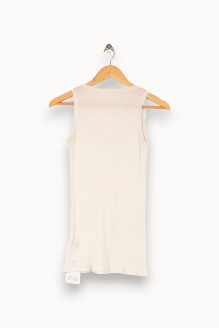 Top & Débardeur Blanc - Taille S/36 de la marque American Vintage | PARAD48036 - Vendu par Paradigme - Image 4
