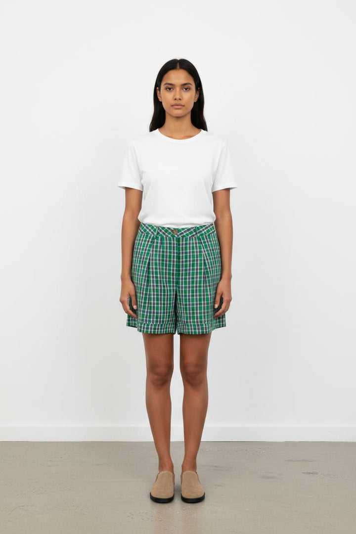 Short A Carreaux Verts - Taille S/36