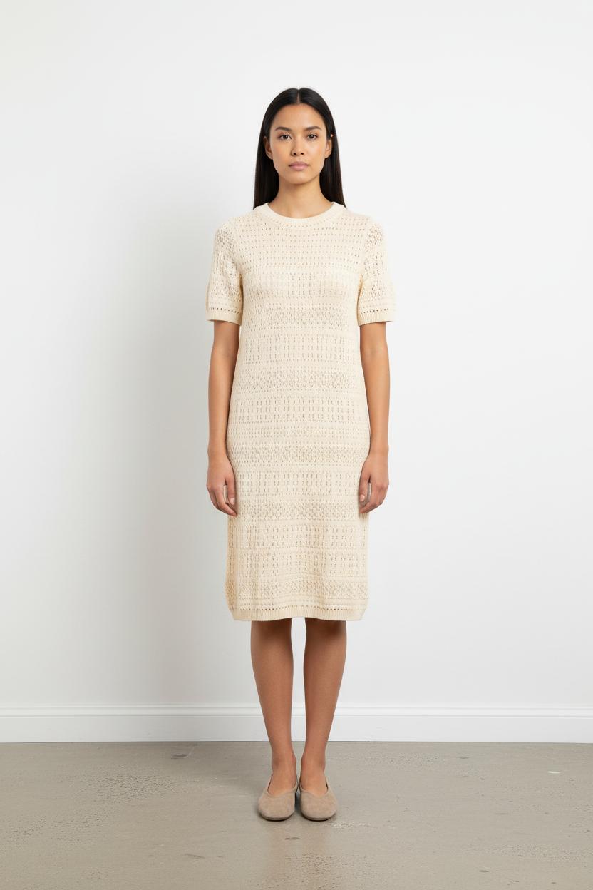 Robe Courte Beige - Taille S/36