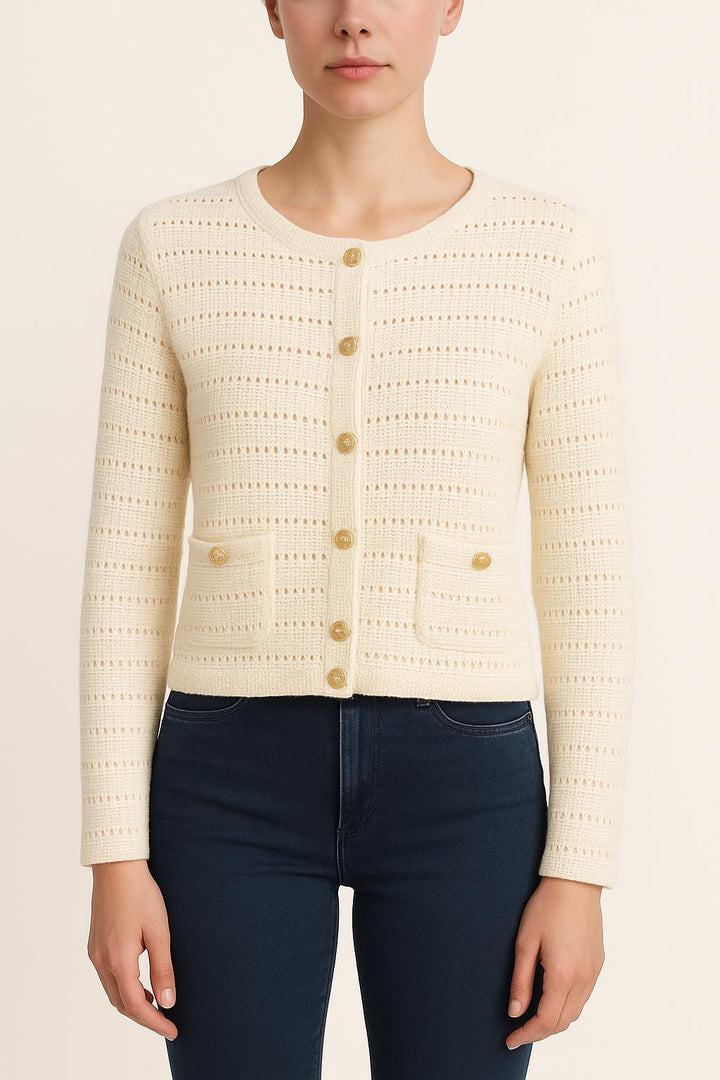 Cardigan Blanc - Taille S/36 de la marque Petite Mendigote | PARAD48089 - Vendu par Paradigme - Image 1
