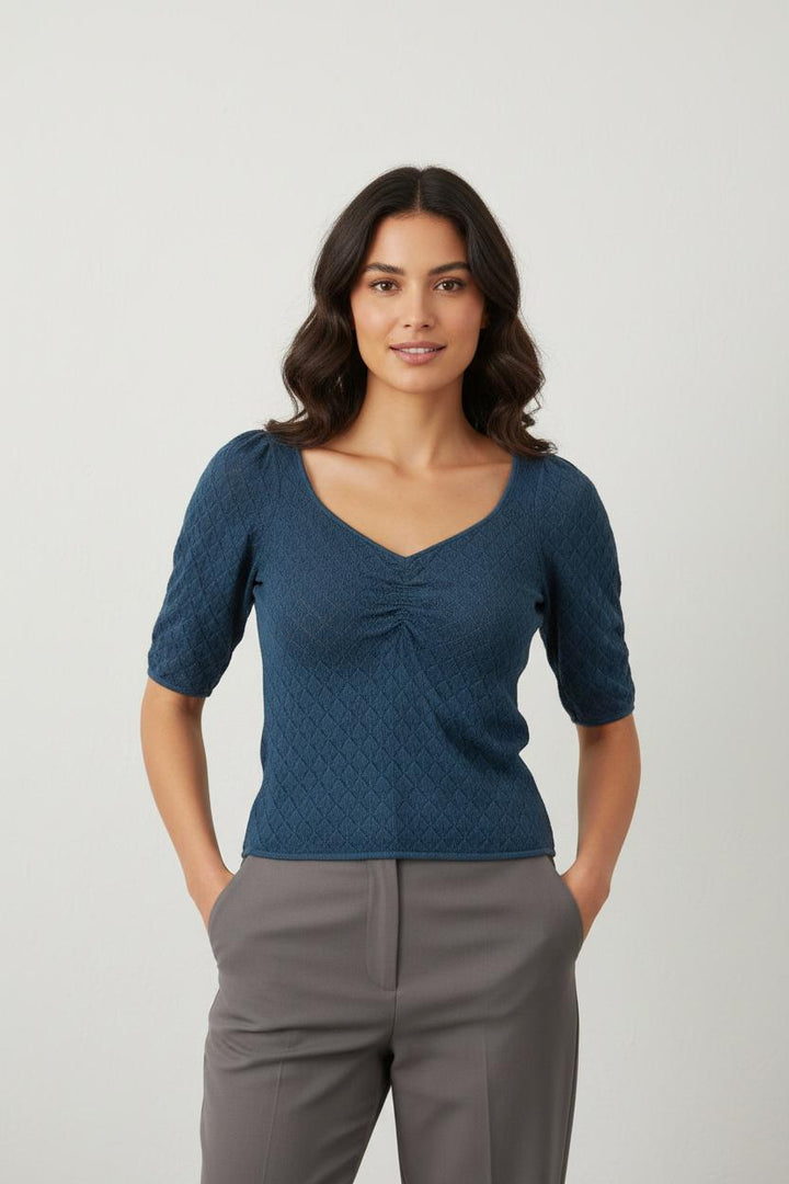 Blouse Bleue - Taille S/36
