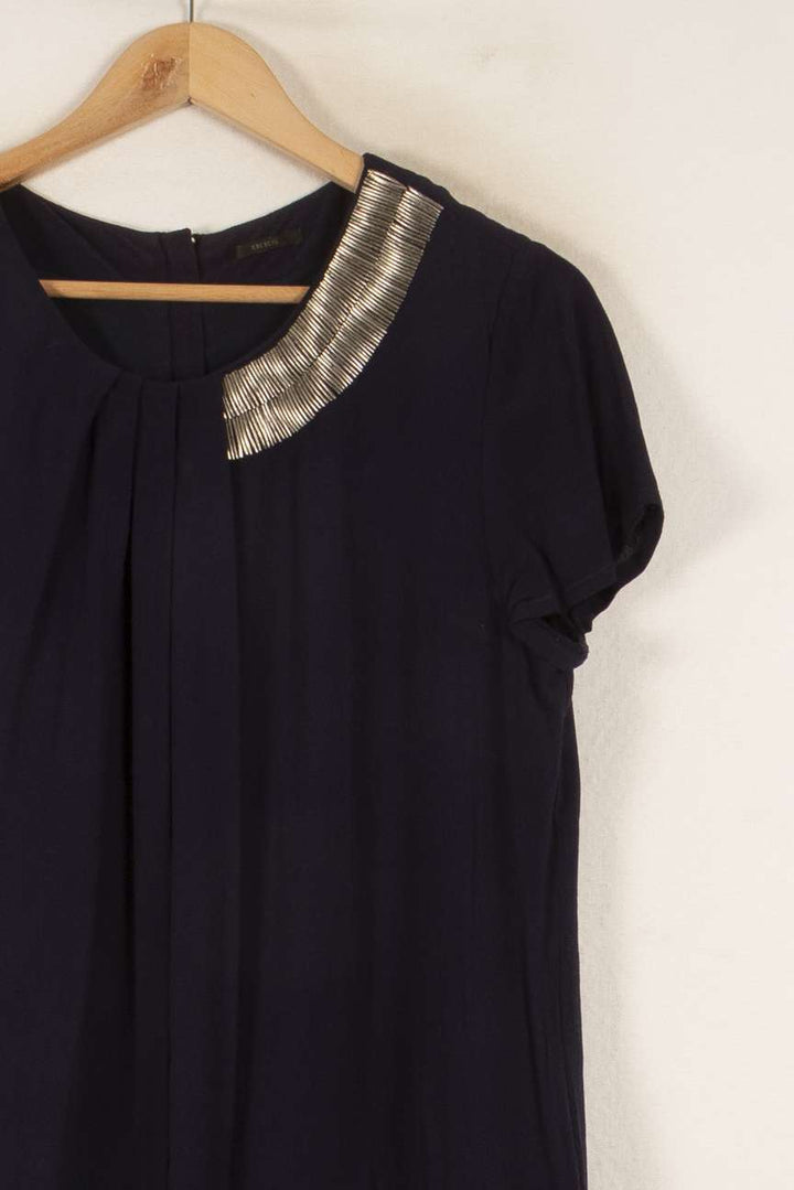 Robe Courte Bleue - Taille L/40 de la marque IKKS | PARAD48109 - Vendu par Paradigme - Image 3