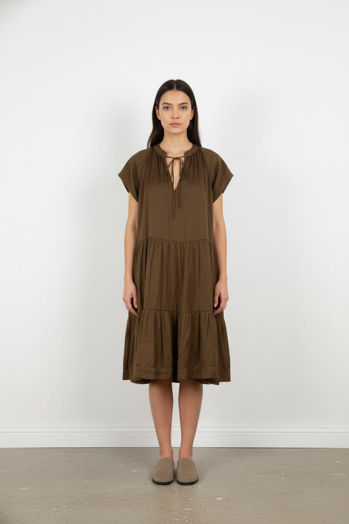 Robe Courte Marron - Taille L/40