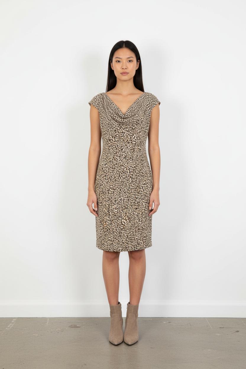 Robe Courte Beige - Taille L/40