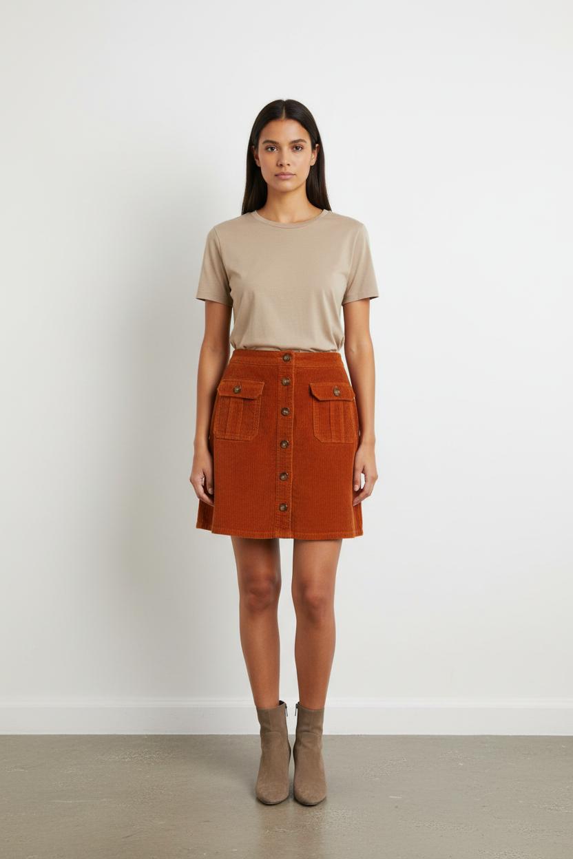 Jupe Courte Bordeaux - Taille S/36