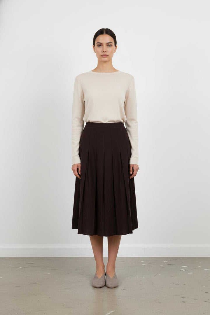 Jupe Midi Plissée - Taille S/36