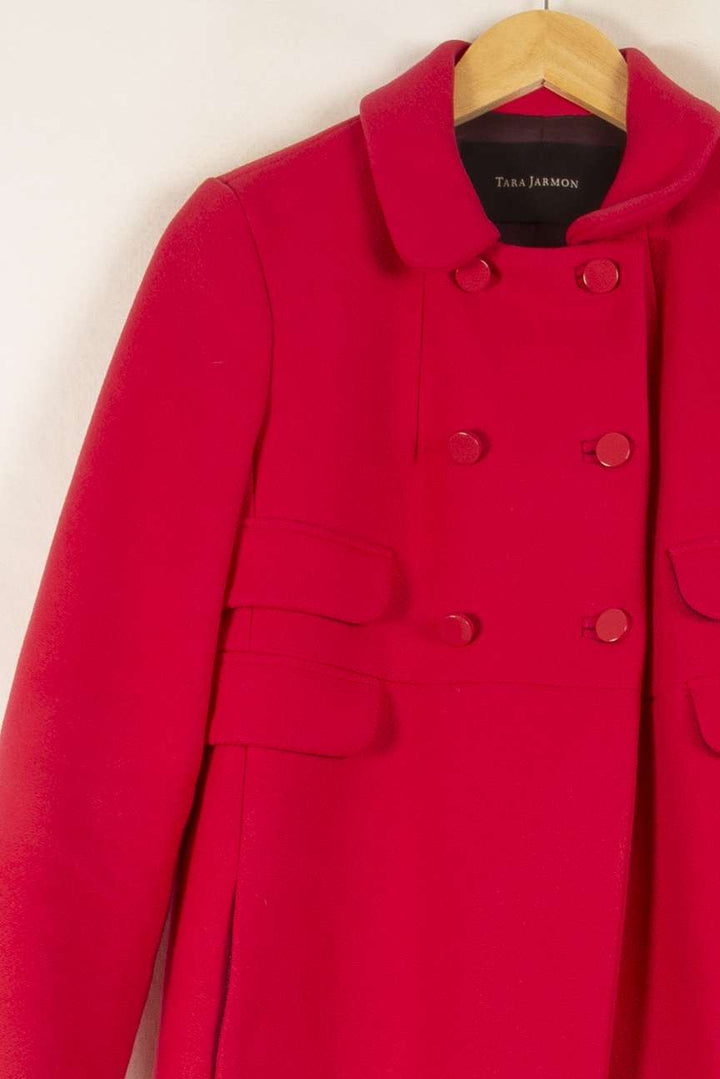 Manteau Court Rose - Taille L/40 de la marque Tara Jarmon | PARAD48147 - Vendu par Paradigme - Image 3