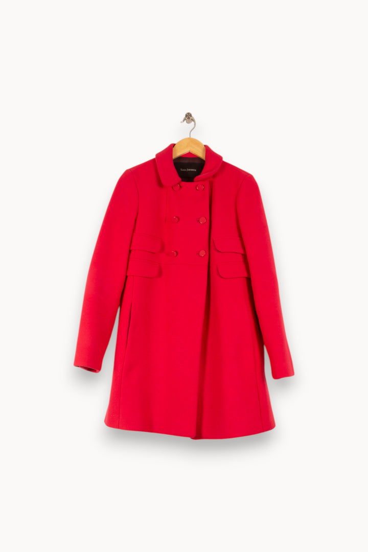 Manteau Court Rose - Taille L/40 de la marque Tara Jarmon | PARAD48147 - Vendu par Paradigme - Image 2