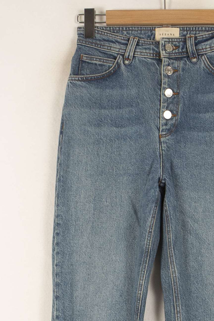Jean Bleu - Taille S/36 de la marque Sézane | PARAD48195 - Vendu par Paradigme - Image 3