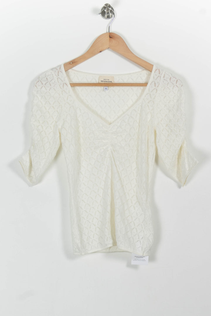 Blouse blanche - Taille S/36 de la marque Petite Mendigote | PARAD48204 - Vendu par Paradigme - Image 2