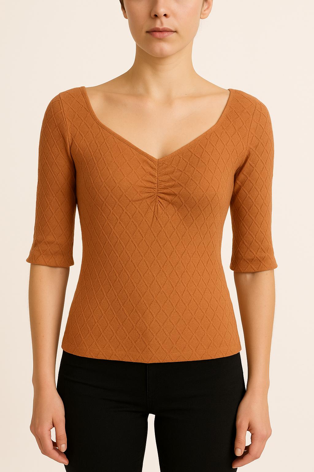 Blouse Marron - Taille S/36 de la marque Petite Mendigote | PARAD48209 - Vendu par Paradigme - Image 1