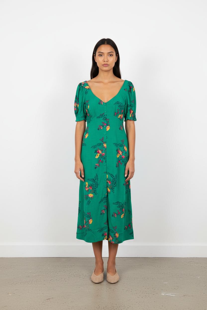 Robe Longue Verte - Taille S/36