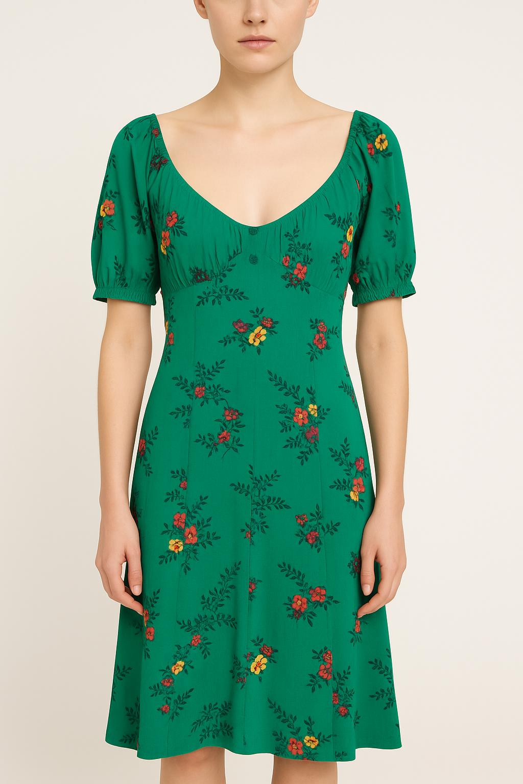 Robe Longue Verte - Taille S/36 de la marque Petite Mendigote | PARAD48216 - Vendu par Paradigme - Image 1