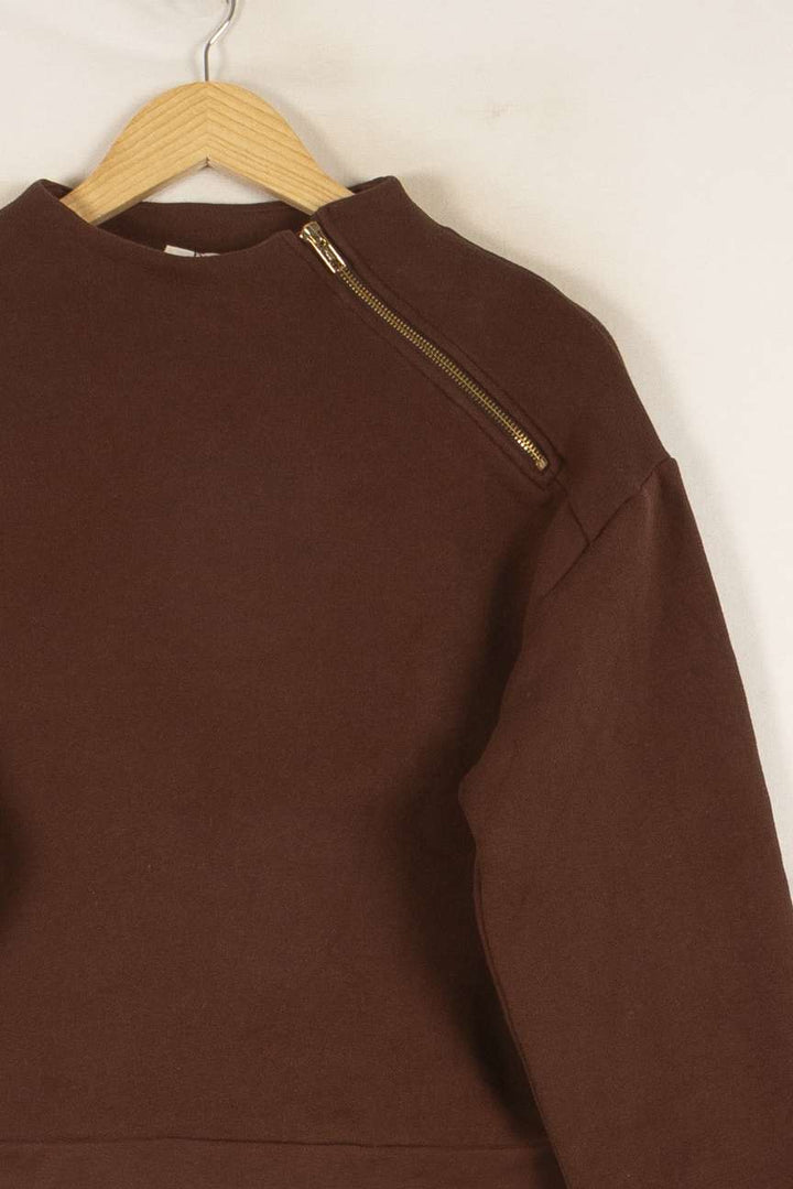 Sweat Marron - Taille M/38 de la marque ba&sh | PARAD48232 - Vendu par Paradigme - Image 3