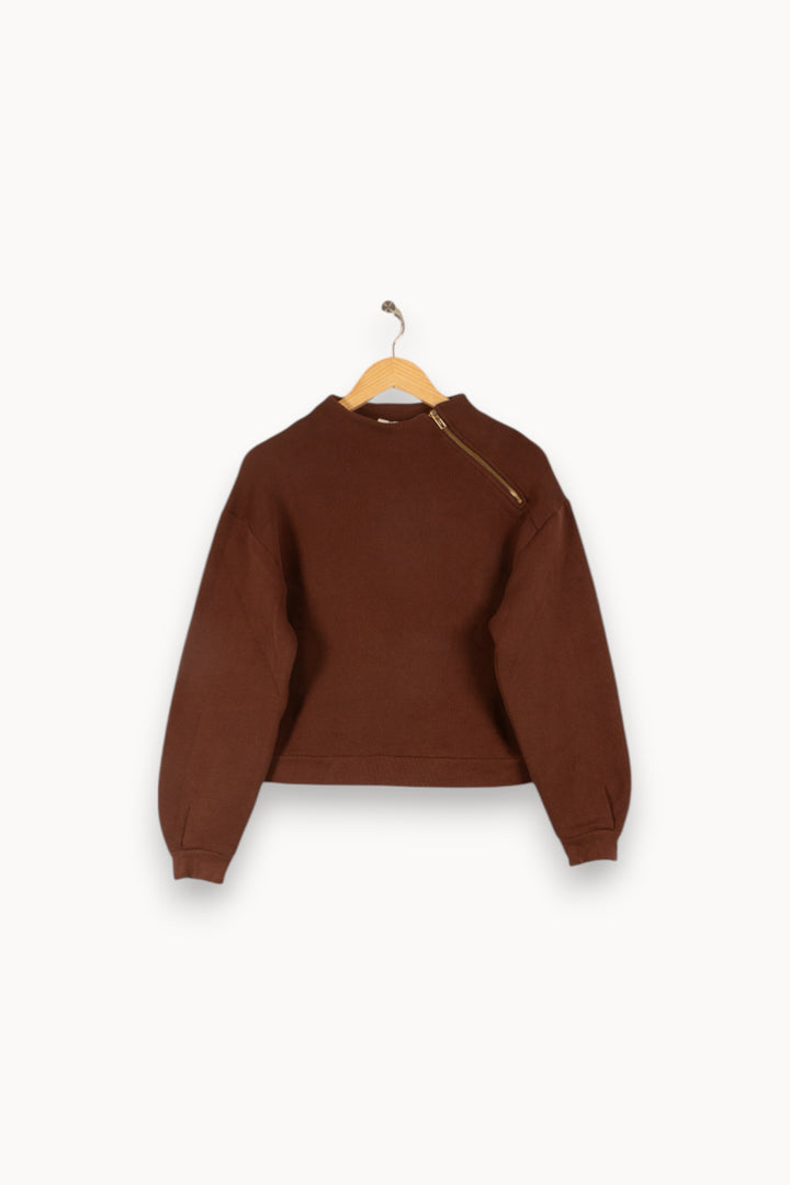 Sweat Marron - Taille M/38 de la marque ba&sh | PARAD48232 - Vendu par Paradigme - Image 2