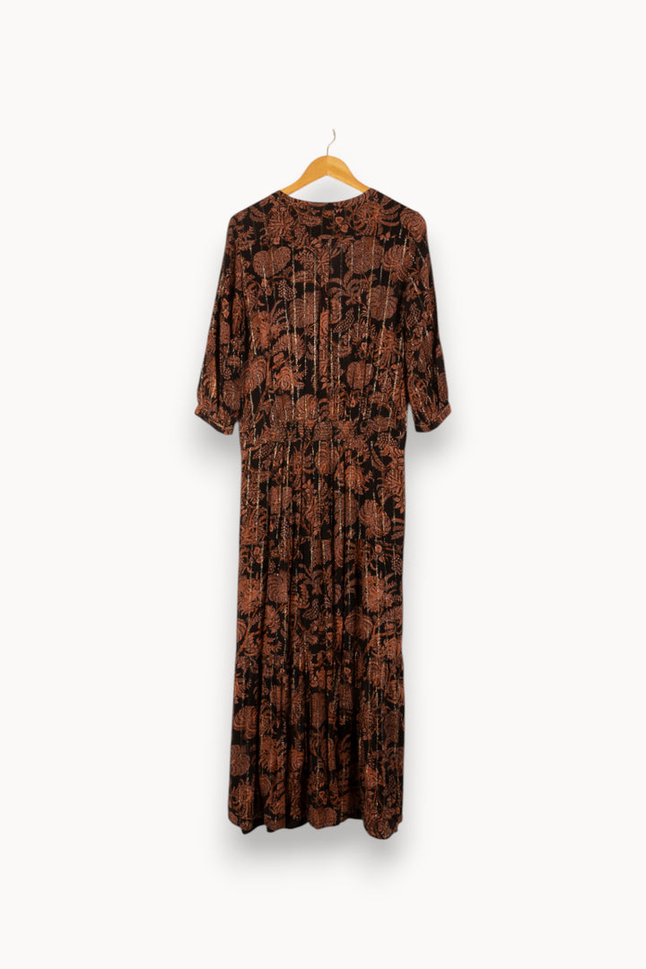 Robe Longue Noire et Marron - Taille M/38 de la marque Maison 123 | PARAD48276 - Vendu par Paradigme - Image 4