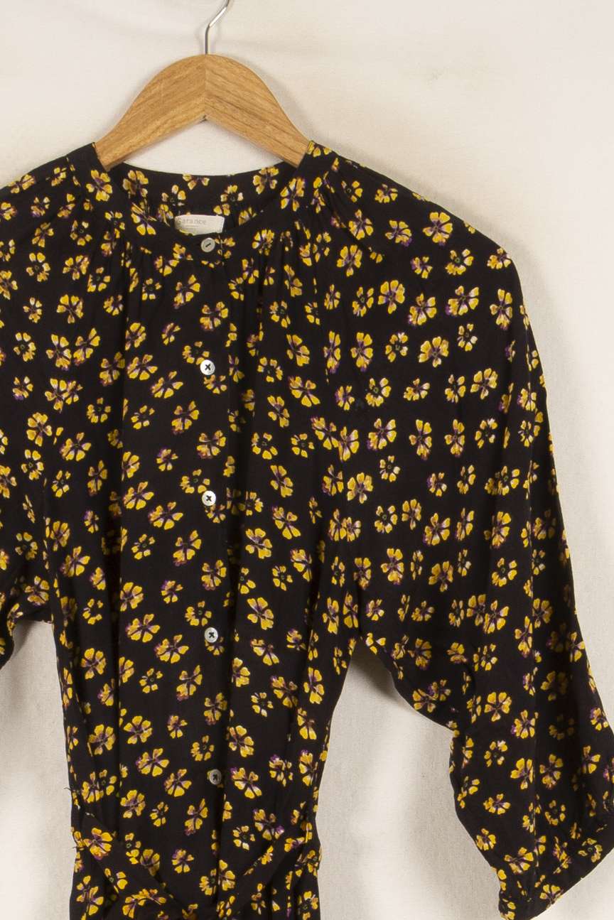 Robe Midi Noire et Jaune - Taille M/38 de la marque Garance Paris | PARAD48278 - Vendu par Paradigme - Image 3