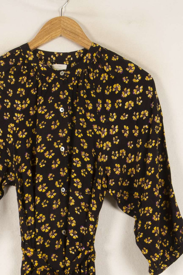 Robe Midi Noire et Jaune - Taille M/38 de la marque Garance Paris | PARAD48278 - Vendu par Paradigme - Image 3