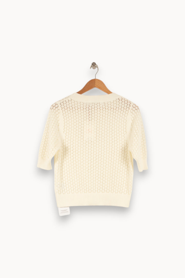 Pull Blanc - Taille S/36 de la marque La Petite Etoile | PARAD48283 - Vendu par Paradigme - Image 4