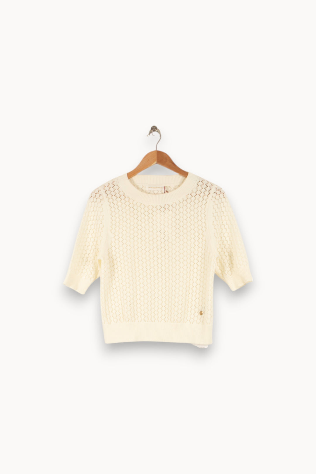 Pull Blanc - Taille S/36 de la marque La Petite Etoile | PARAD48283 - Vendu par Paradigme - Image 2