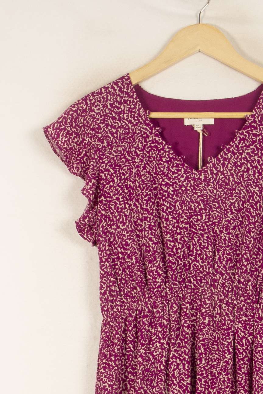Robe Courte Violette - Taille XS/34 de la marque Maison 123 | PARAD48289 - Vendu par Paradigme - Image 3