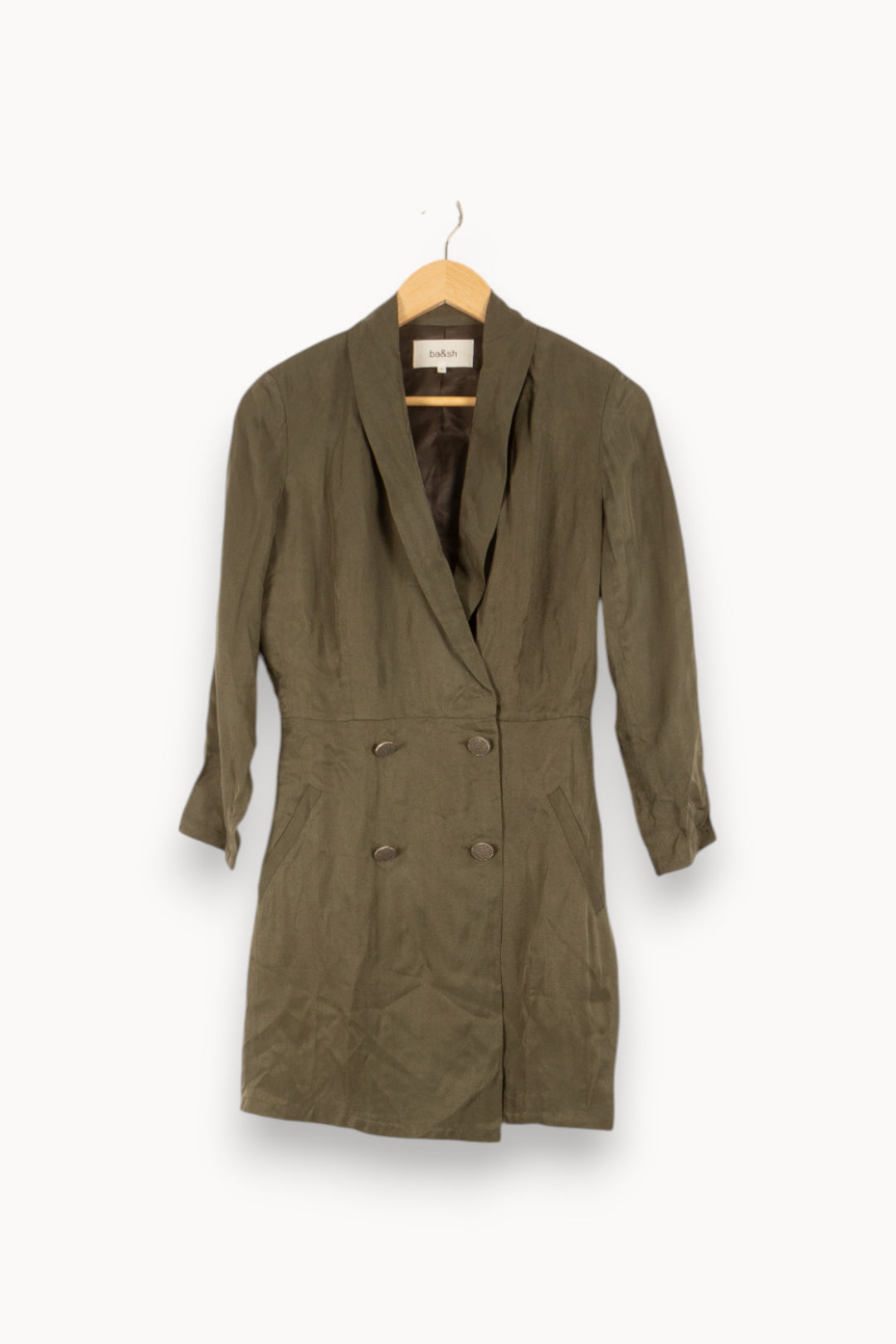 Robe Blazer Verte - Taille XS/34 de la marque ba&sh | PARAD48290 - Vendu par Paradigme - Image 2