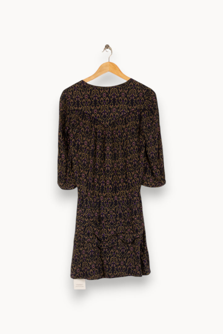 Robe Courte Noire et Jaune - Taille XS/34 de la marque ba&sh | PARAD48291 - Vendu par Paradigme - Image 4