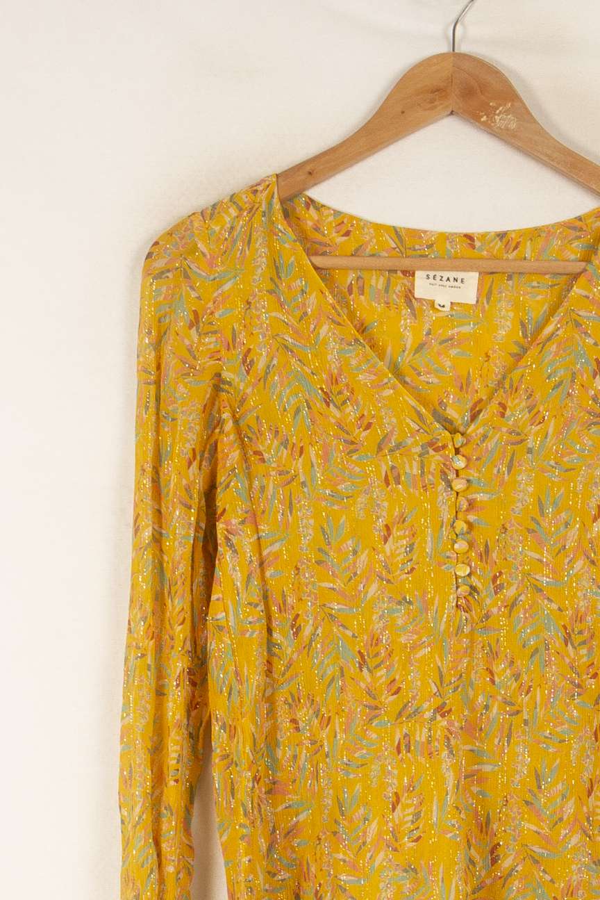 Blouse Jaune - Taille XS/34 de la marque Sézane | PARAD48293 - Vendu par Paradigme - Image 3