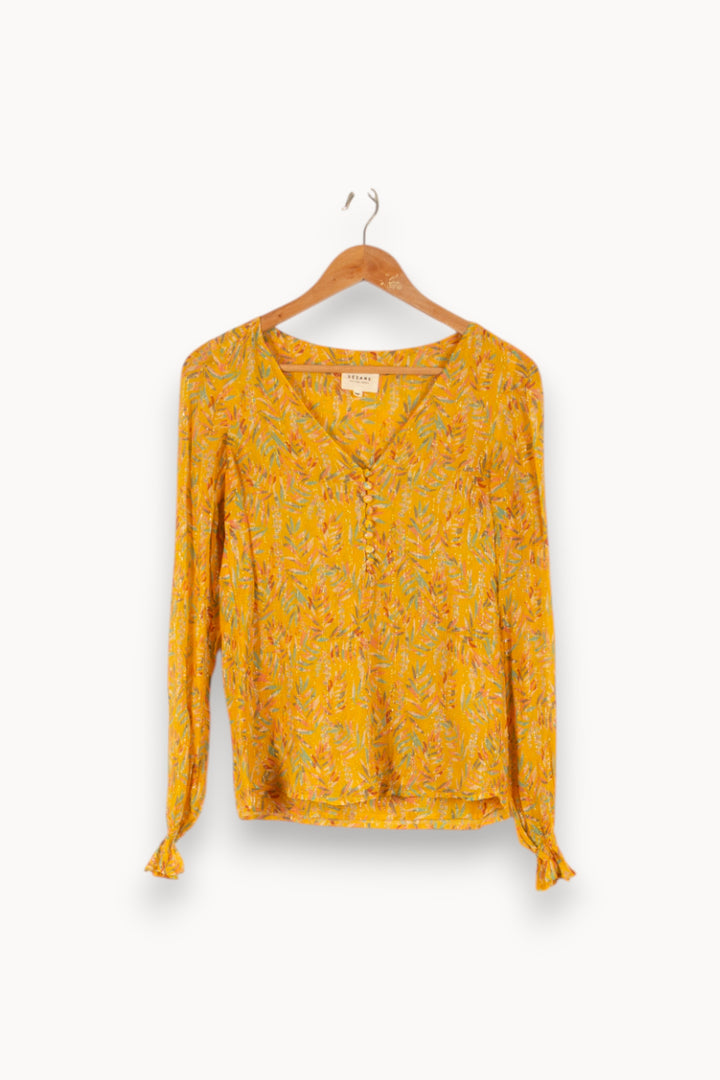 Blouse Jaune - Taille XS/34 de la marque Sézane | PARAD48293 - Vendu par Paradigme - Image 2
