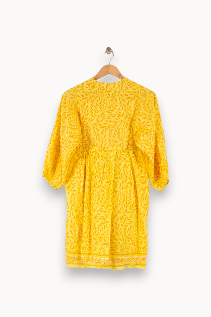 Robe Courte Jaune - Taille XS/34 de la marque Vanessa Bruno | PARAD48295 - Vendu par Paradigme - Image 4