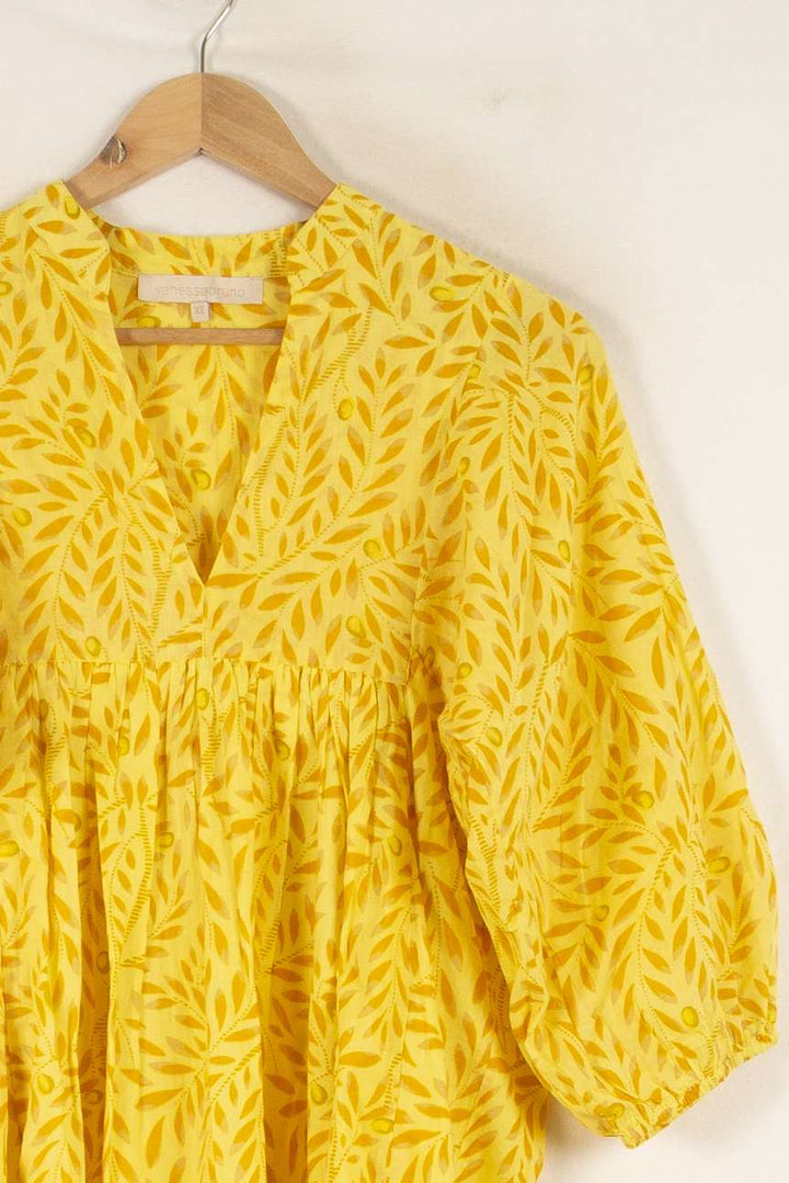 Robe Courte Jaune - Taille XS/34 de la marque Vanessa Bruno | PARAD48295 - Vendu par Paradigme - Image 3