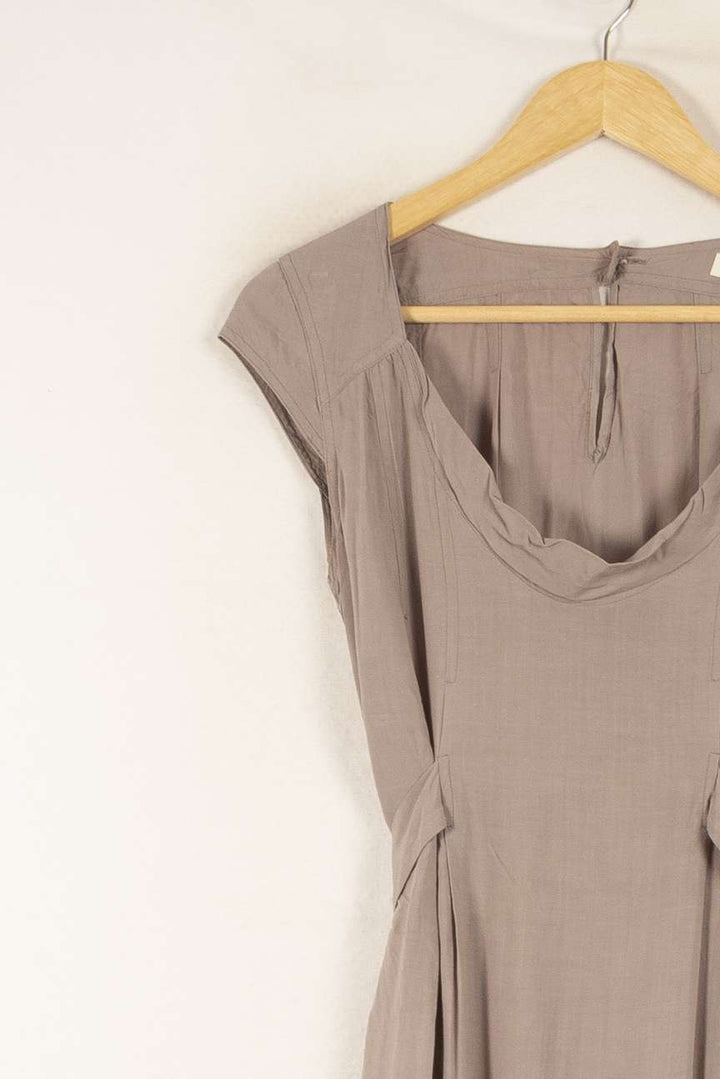 Robe Midi Taupe - Taille S/36 de la marque Comptoir des Cotonniers | PARAD48300 - Vendu par Paradigme - Image 3