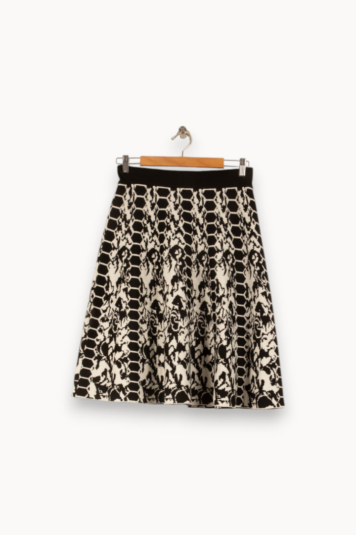 Jupe Évasée Noire et Blanche - Taille S/36 de la marque Derhy | PARAD48318 - Vendu par Paradigme - Image 4
