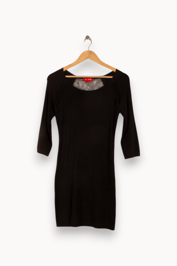 Robe Noire - Taille S/36 de la marque Derhy | PARAD48319 - Vendu par Paradigme - Image 2