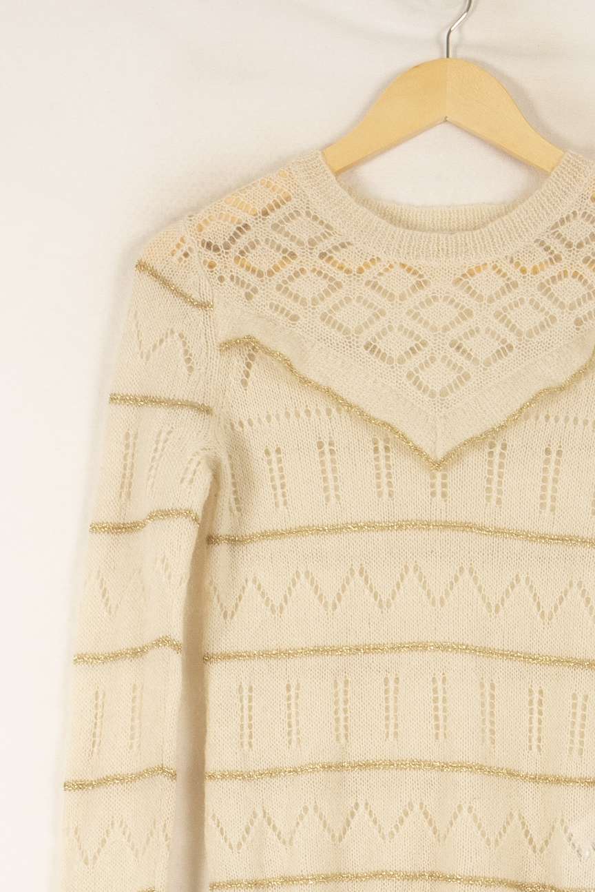 Pull Beige - Taille S/36 de la marque Des petits hauts | PARAD48320 - Vendu par Paradigme - Image 3