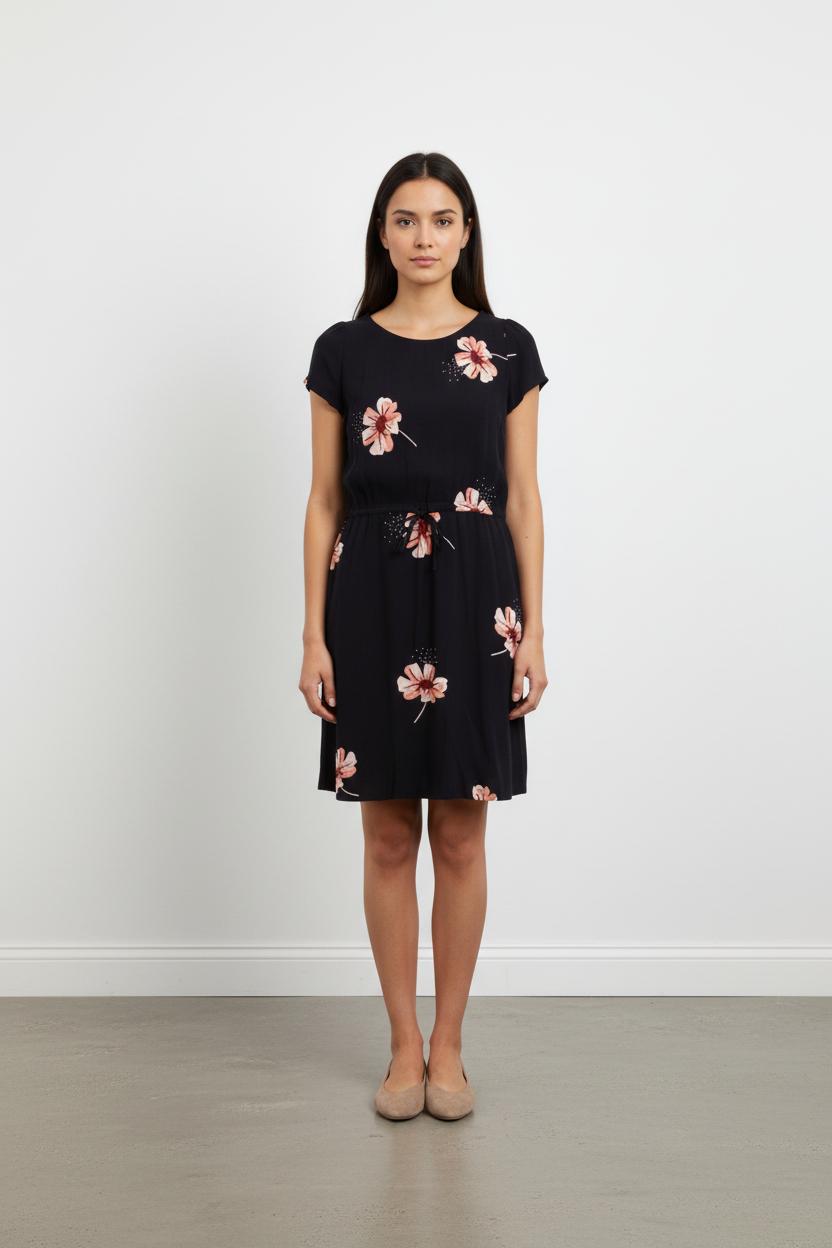 Robe Fleurie Bleue et Rose - Taille XS/34