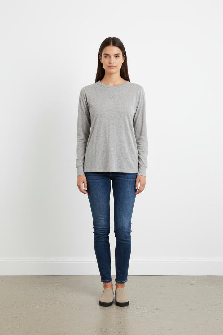 Tee-shirt Manches Longues Gris - Taille S/36
