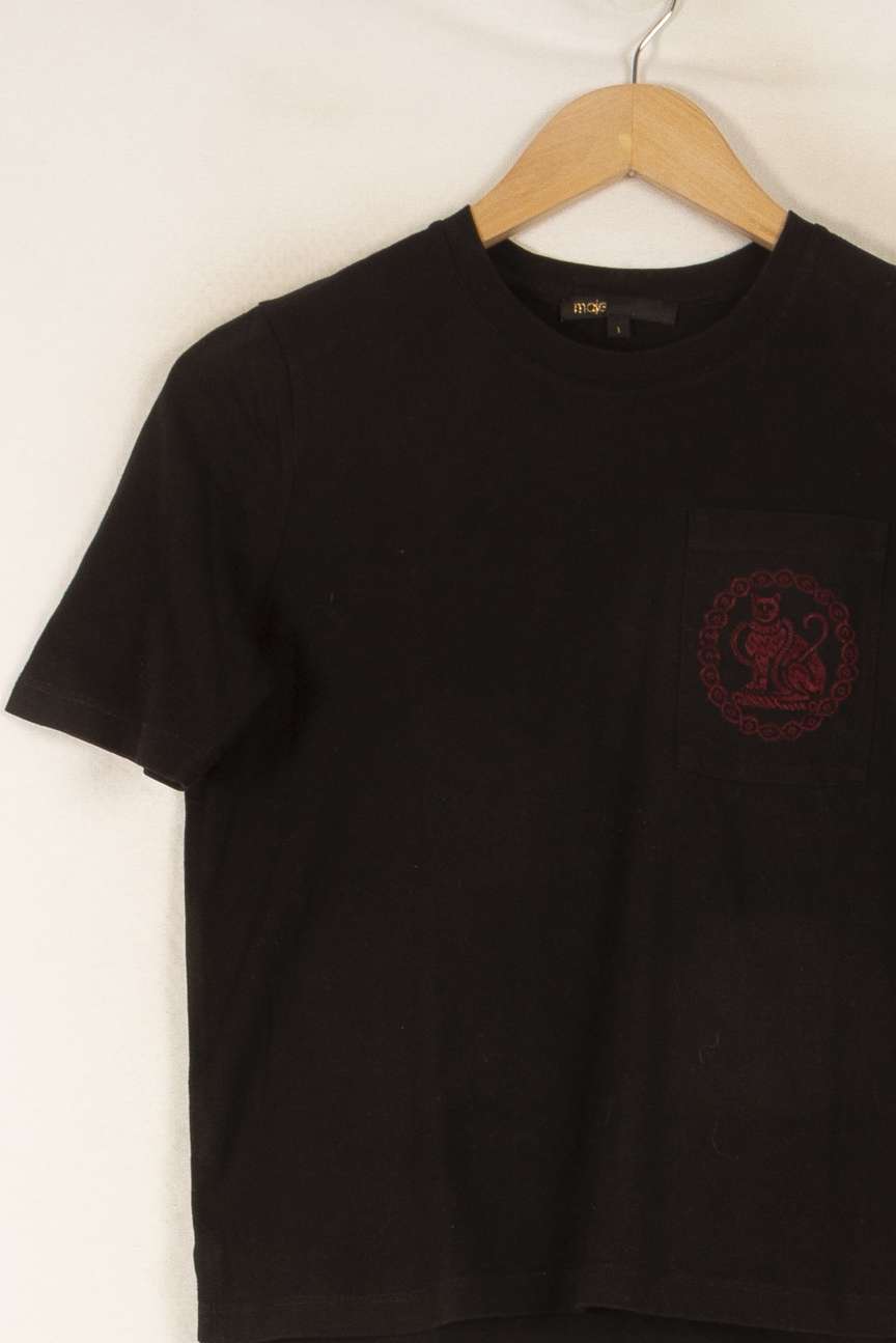 Tee-shirt Noir - Taille S/36 de la marque Maje | PARAD48323 - Vendu par Paradigme - Image 3