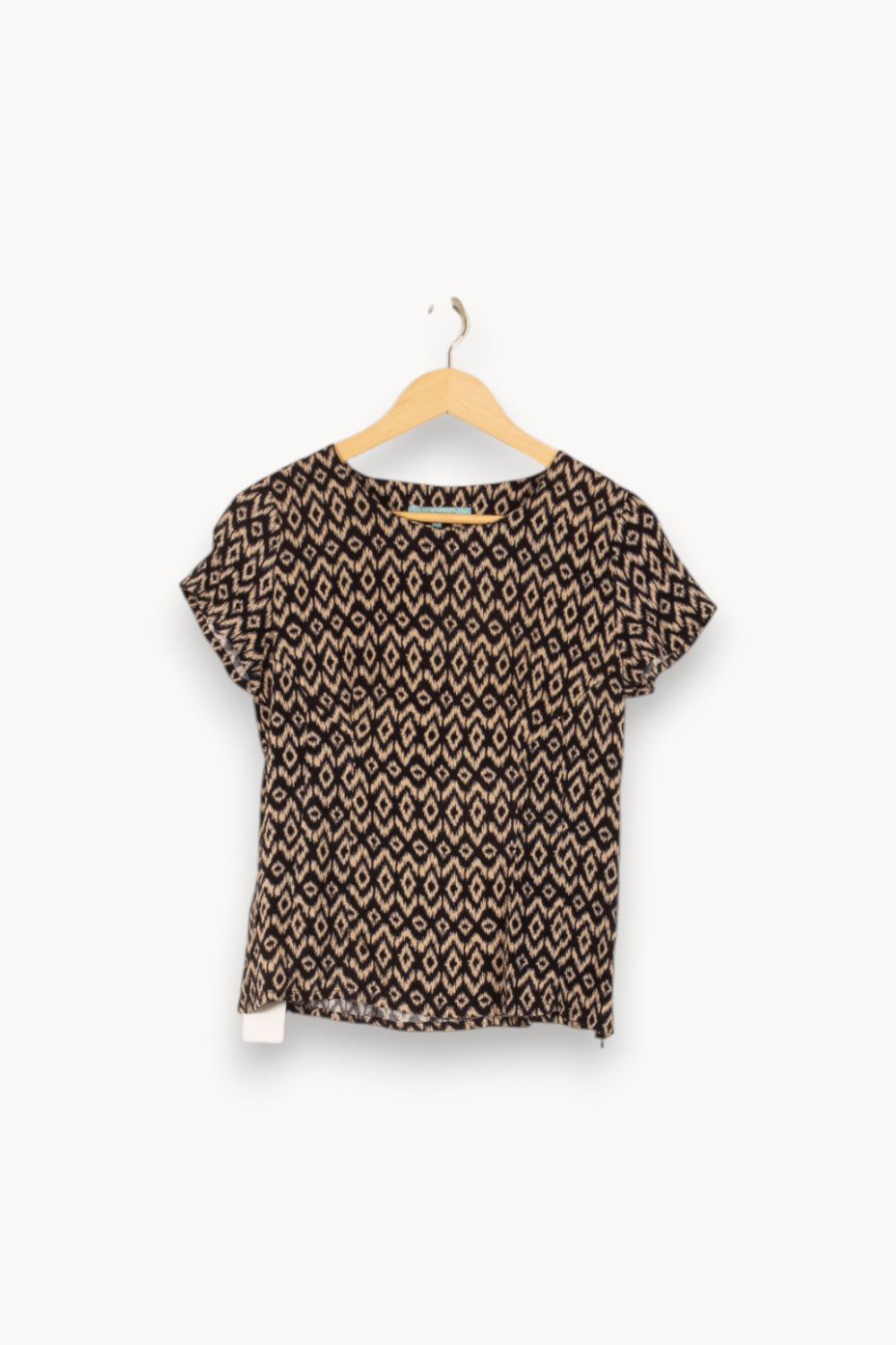 Blouse Noire et Beige - Taille S/36 de la marque La Fée Maraboutée | PARAD48332 - Vendu par Paradigme - Image 2