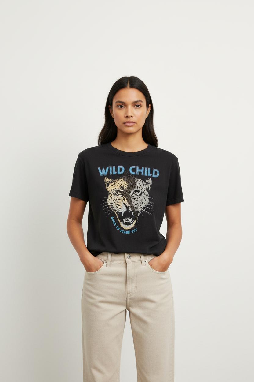 T-shirt noir - Taille S/36
