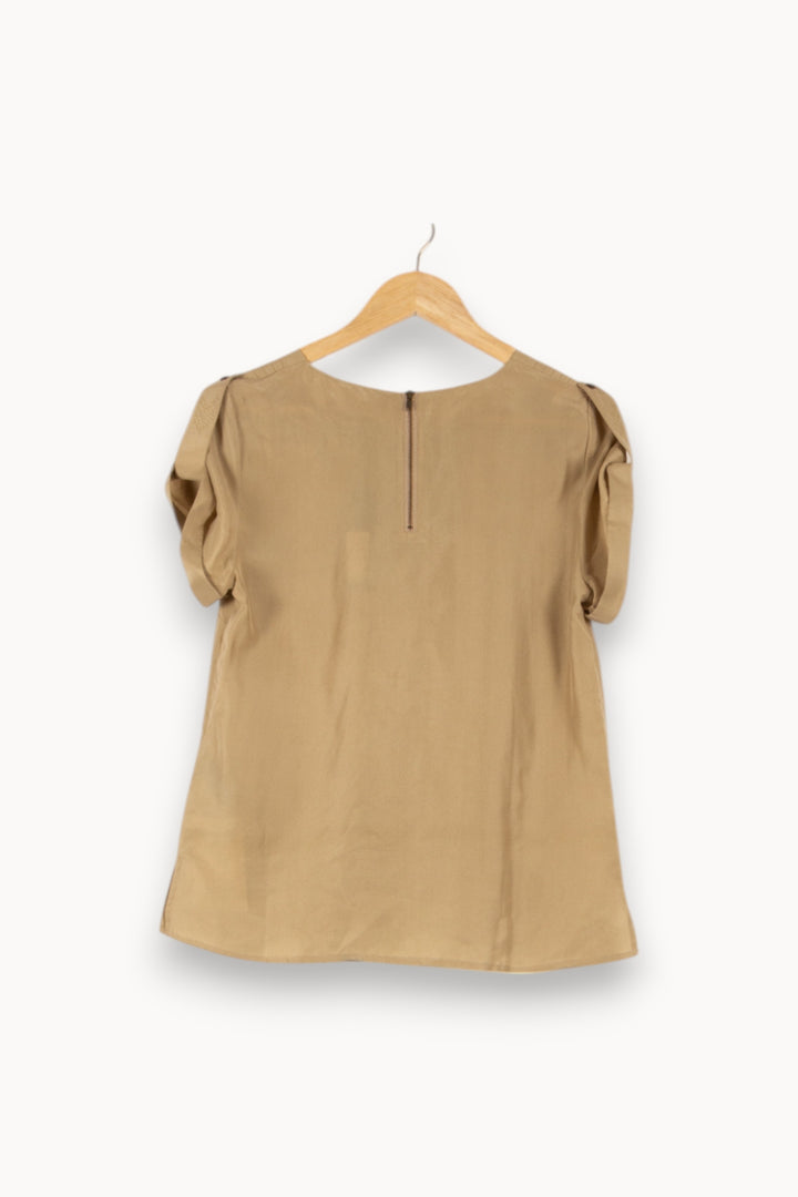 Blouse Beige - Taille M/38 de la marque IKKS | PARAD48338 - Vendu par Paradigme - Image 4