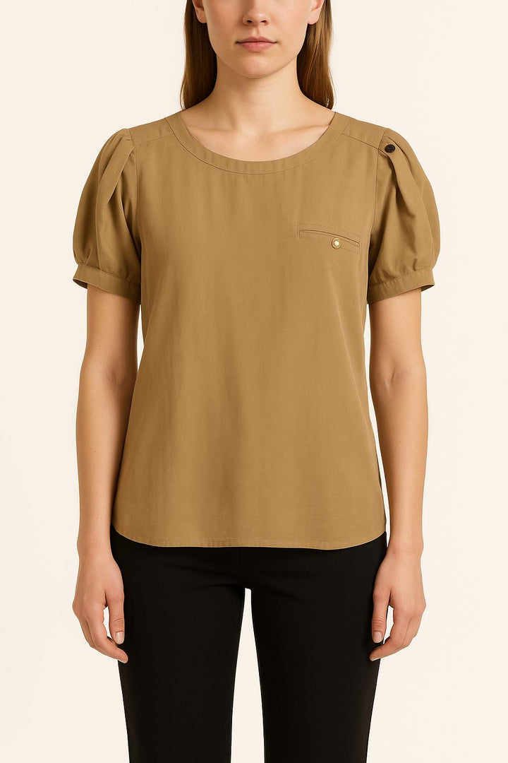 Blouse Beige - Taille M/38 de la marque IKKS | PARAD48338 - Vendu par Paradigme - Image 1