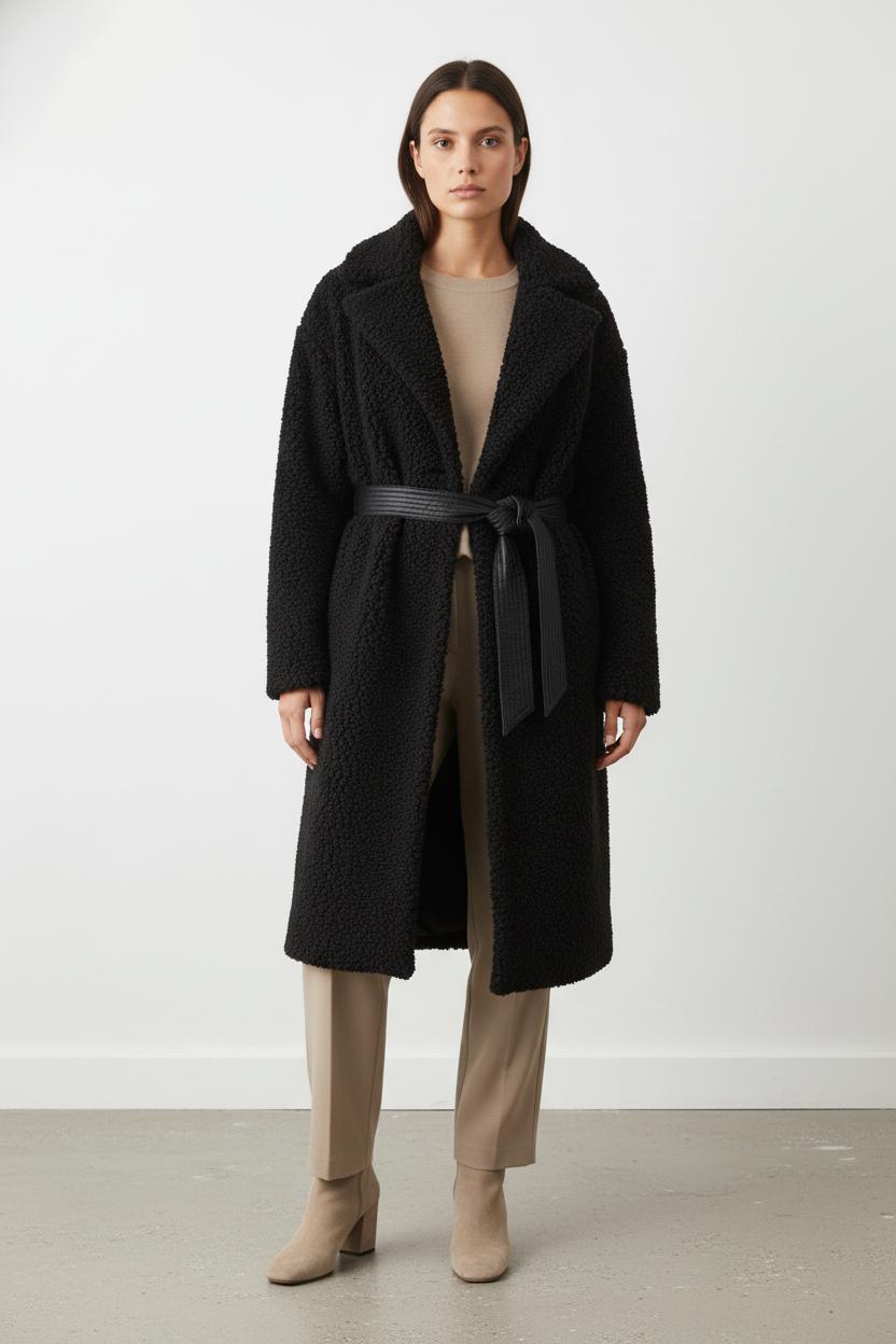 Manteau Long Noir - Taille M/38